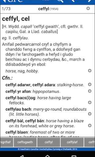 GPC Geiriadur Welsh Dictionary 1