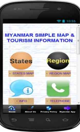 Simple Myanmar Map Offline 1
