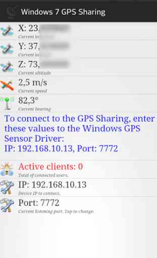 GPS Sharing for Windows Sensor 1