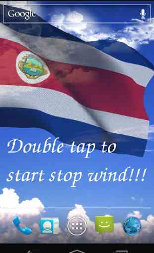 3D Costa Rica Flag LWP 2