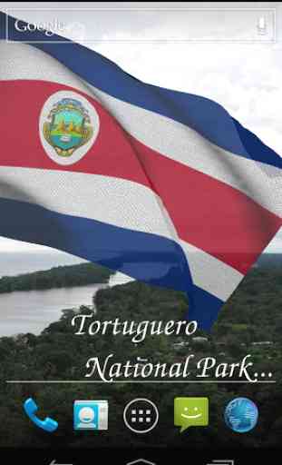 3D Costa Rica Flag LWP 4