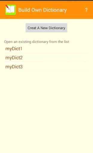 Build Own Dictionary 1