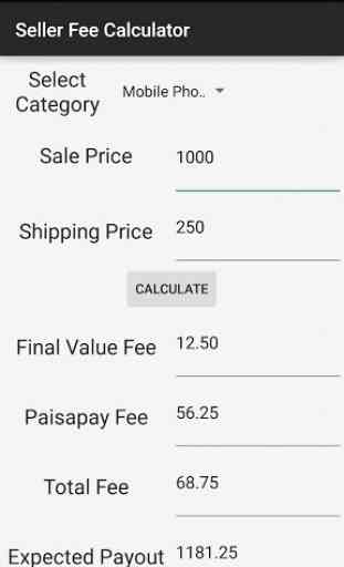 Fee Calc For eBay India Seller 2