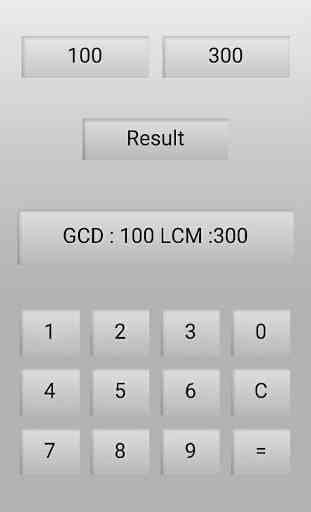 GCD LCM calculator 4