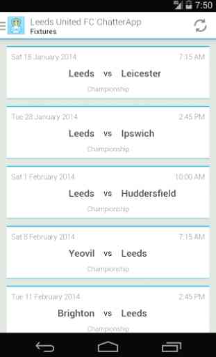 Leeds United FC ChatterApp 3