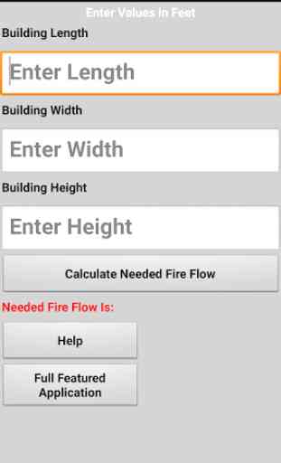 Needed fire Flow Calculator 1