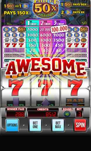 Triple 50x Pay Slot Machine 1