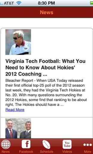 Football News - Virginia Tech 2