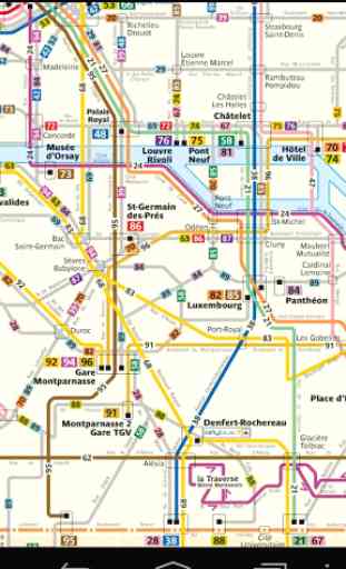 Paris Bus Map Free 1
