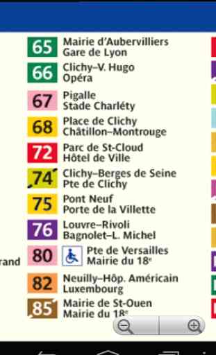 Paris Bus Map Free 3