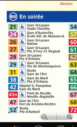 Paris Bus Map Free 4