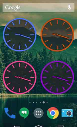 Glossy Analog Clock Widgets 3