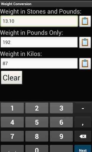 Weight Conversion 2