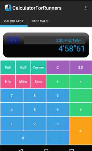 Calculator for Runners 1