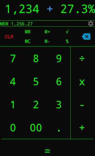Calculator Green Dark 1