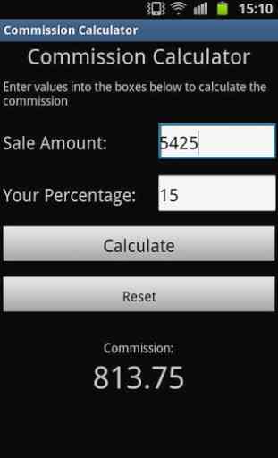 Commission Calculator 1