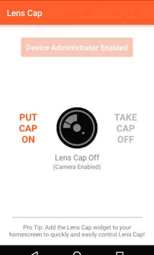 Lens Cap - Disable Camera 2