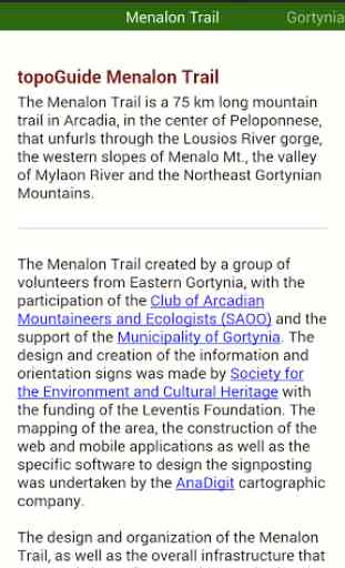 Menalon Trail topoGuide 4
