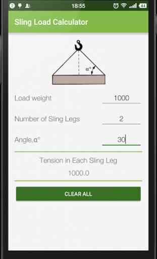 Sling Load Calculator 2