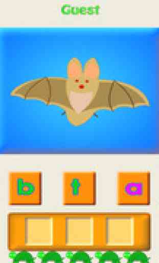 ABC Phonics Make a Word Free - Short Vowel App for Kindergarten and First Grade kids 1
