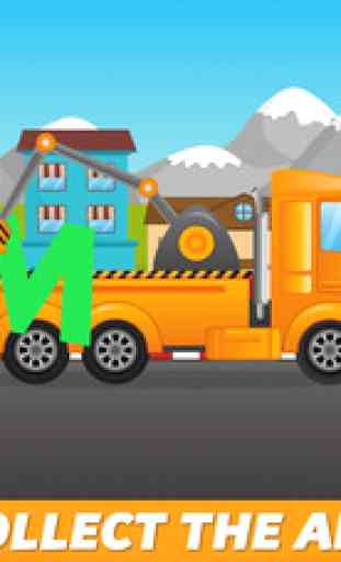 ABC Tow Truck Free - an alphabet fun game for preschool kids learning ABCs and love Trucks and Things That Go 3