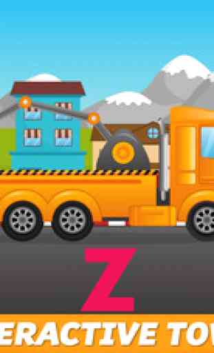 ABC Tow Truck Free - an alphabet fun game for preschool kids learning ABCs and love Trucks and Things That Go 4