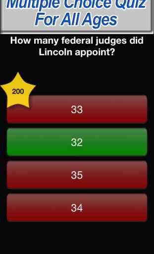 Abraham Lincoln Trivia Quiz Free - A United States President Educational Game 2