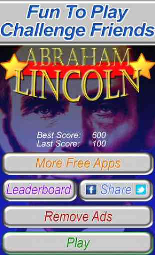 Abraham Lincoln Trivia Quiz Free - A United States President Educational Game 4