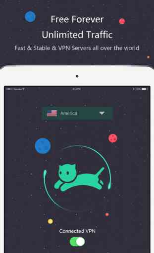 VPN master cat - keep anonymous, protect WiFi security and privacy, express web proxy 3