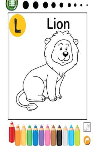 ABC Animals Coloring Book: Free For Toddler And Kids! 3