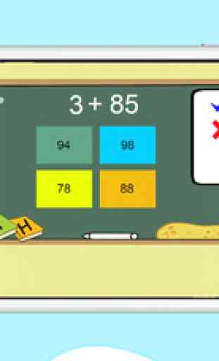 Addition test fun 2nd grade math educational games 3