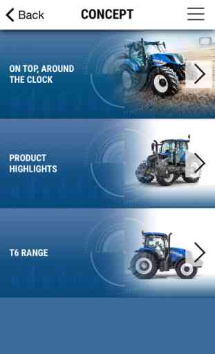 New Holland Agriculture T6 range App 3