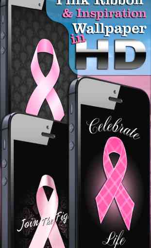Pink Ribbon (Breast Cancer) Wallpaper FREE! - Backgrounds & Lockscreens 2