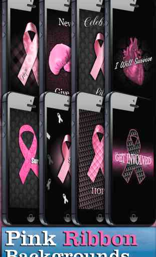 Pink Ribbon (Breast Cancer) Wallpaper FREE! - Backgrounds & Lockscreens 3