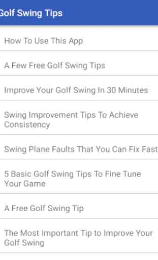 Golf Swing Tips 1