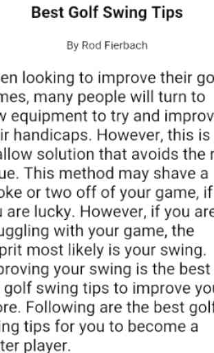 Golf Swing Tips 4