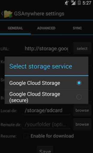 GSAnywhere (Cloud Storage) 4
