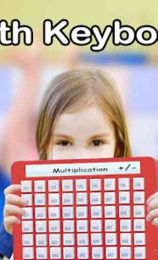 Math Keyboard for Kids: x + - 4