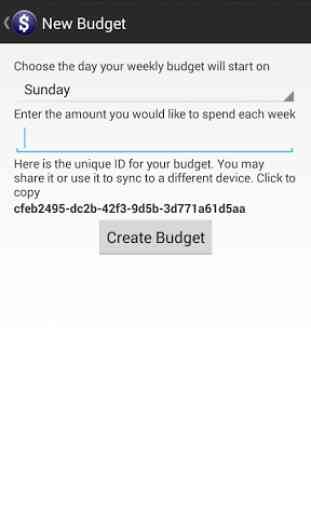 Weekly Budget 4