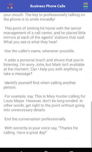 Business Phone Calls 4