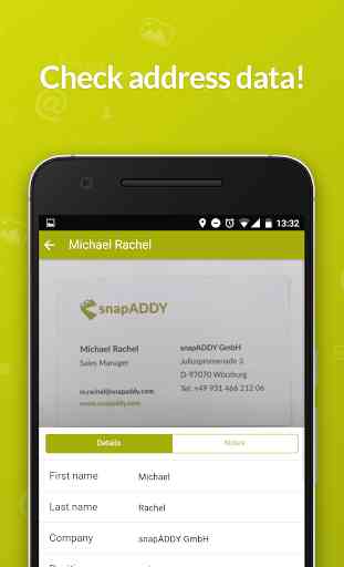 snapADDY Business Card Scanner 2