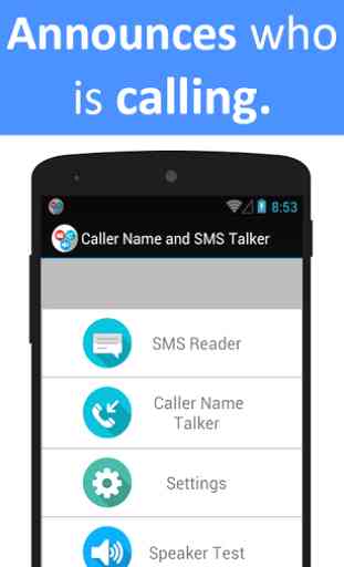 Caller Name and SMS Talker 3