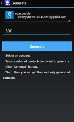 Contacts Generator 2