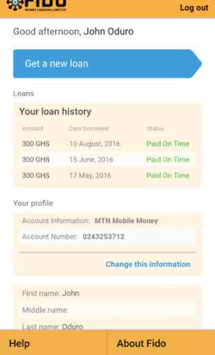 Fido Money Lending 4