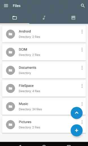 File Manager FS: Storage space 1