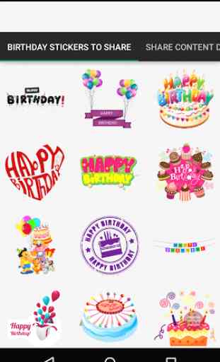 Happy Birthday Chat stickers 2