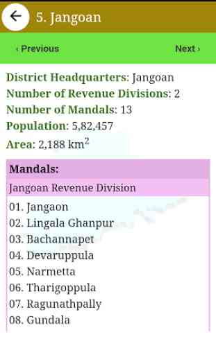 Telangana 31 Districts Info 4