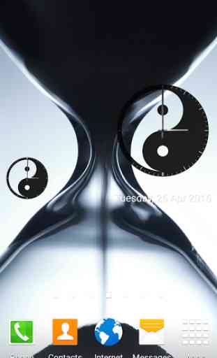 Yin Yang Clock Widget 3