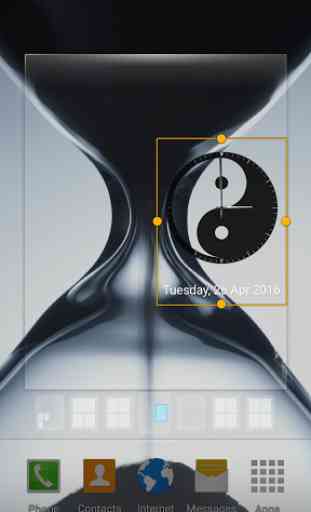 Yin Yang Clock Widget 4