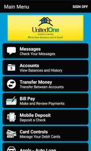 UnitedOne Credit Union Mobile 2
